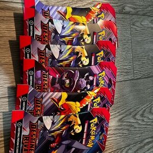Pokemon Destined rivals sleeved booster packs X6 sealed